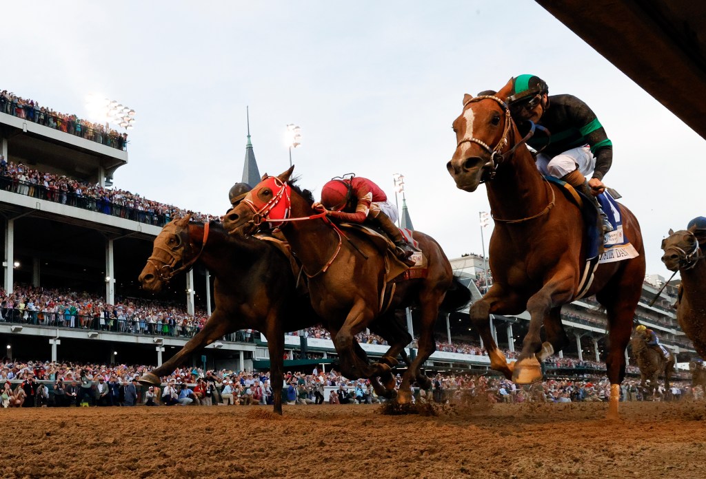 Mystik Dan dominated the 2024 Kentucky Derby with a stunning photo finish. - Race Day: The Excitement Builds